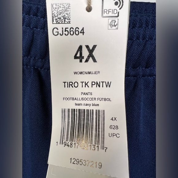 133. NWT Adidas Aeroready Sereno Slim Tapered-Cut Pants Blue 4X - Picture 5 of 11